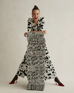 Clearance Diane von Furstenberg Abigail Silk Jersey Maxi Wrap Dress In Dvf 50Th Crossword Ivory