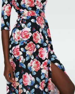 Best Diane von Furstenberg Abigail Silk Jersey Maxi Wrap Dress