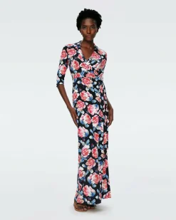 Best Diane von Furstenberg Abigail Silk Jersey Maxi Wrap Dress