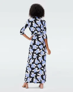 Best Diane von Furstenberg Abigail Silk Jersey Maxi Wrap Dress
