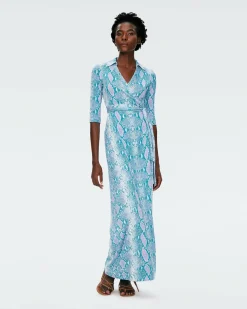 Outlet Diane von Furstenberg Abigail Silk Jersey Maxi Wrap Dress