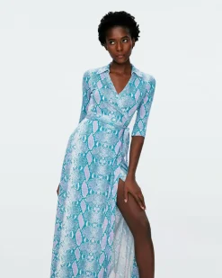Outlet Diane von Furstenberg Abigail Silk Jersey Maxi Wrap Dress
