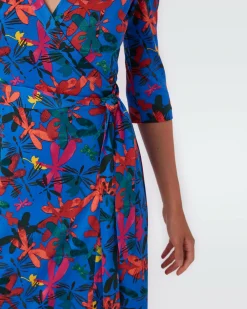 Discount Diane von Furstenberg Abigail Silk Jersey Maxi Wrap Dress