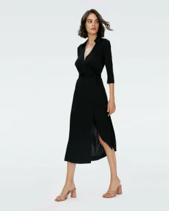 Hot Diane von Furstenberg Abigail Silk Jersey Maxi Wrap Dress