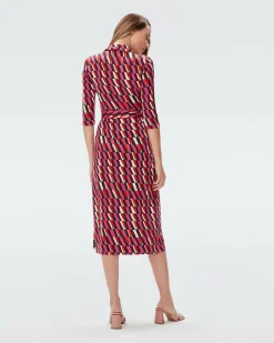 Sale Diane von Furstenberg Abigail Silk Jersey Midi Wrap Dress