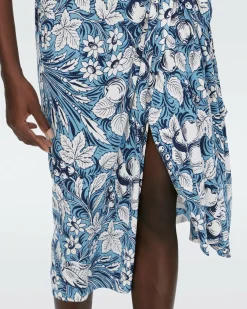 Fashion Diane von Furstenberg Abigail Silk Jersey Midi Wrap Dress