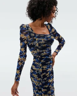 New Diane von Furstenberg Amelie Mesh Dress