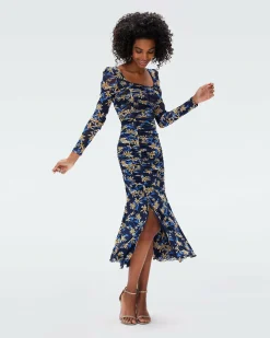 New Diane von Furstenberg Amelie Mesh Dress