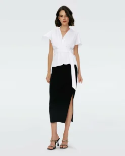 Online Diane von Furstenberg Archer Skirt In Black