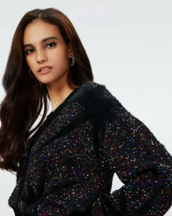 Fashion Diane von Furstenberg Aridina Sequin Jacquard Cardigan