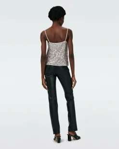 New Diane von Furstenberg Berlin Sequin Top