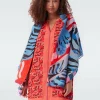 New Diane von Furstenberg Bruce Silk Cotton Voile Scarf
