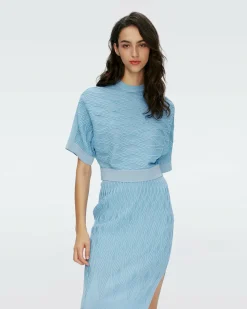 Clearance Diane von Furstenberg Cairo Knit Jacquard Top