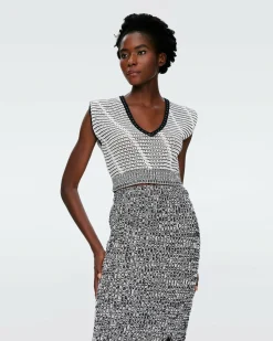 Online Diane von Furstenberg Claud Crochet Top