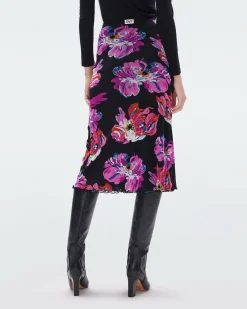New Diane von Furstenberg Darlene Reversible Mesh Skirt