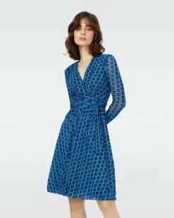 Outlet Diane von Furstenberg Dvf Brenda Dress In Flower Tie Barrier Reef