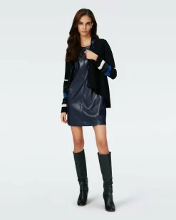Best Diane von Furstenberg Dvf Ernest Cardigan In Stripe Blue