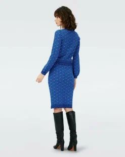 Best Diane von Furstenberg Dvf Iggy Top In Flower Tie Turquoise