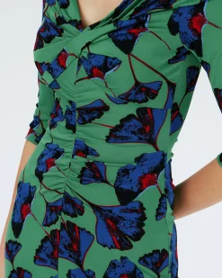 Online Diane von Furstenberg Dvf Jim Dress In Falling Gingko Venus Gn Med