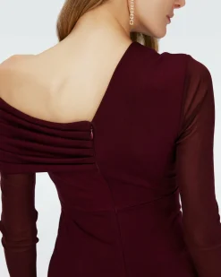 Online Diane von Furstenberg Dvf Rich Dress In Wine Pink