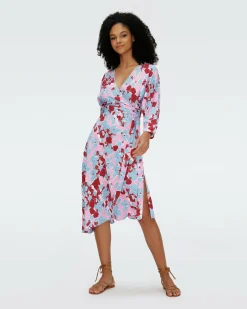 Sale Diane von Furstenberg Eloise Faux Wrap Dress