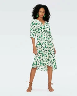 Fashion Diane von Furstenberg Eloise Faux Wrap Midi Dress