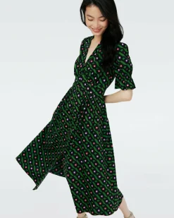 Clearance Diane von Furstenberg Erica Cotton Midi Dress