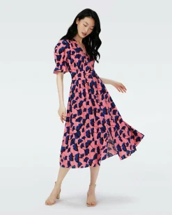 Online Diane von Furstenberg Erica Cotton Midi Dress