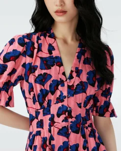 Online Diane von Furstenberg Erica Cotton Midi Dress