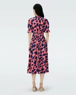 Online Diane von Furstenberg Erica Cotton Midi Dress