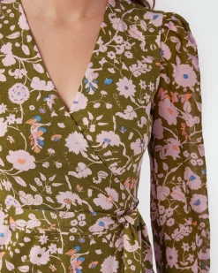 Best Diane von Furstenberg Gala Silk Jersey Mini Wrap Dress