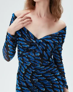 Discount Diane von Furstenberg Ganesa Mesh Mini Dress