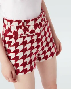 Outlet Diane von Furstenberg Gramercy Boucled Wool Shorts