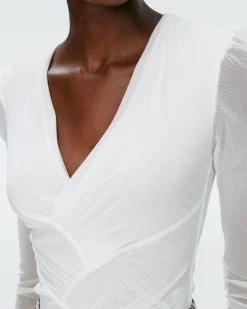 Clearance Diane von Furstenberg Hailey Mesh Top