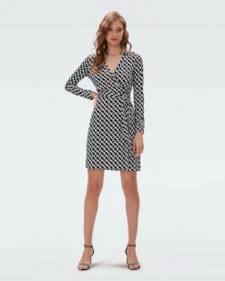 New Diane von Furstenberg Jeanne Silk Jersey Wrap Dress