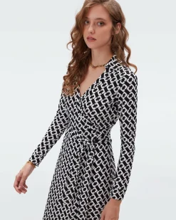 New Diane von Furstenberg Jeanne Silk Jersey Wrap Dress