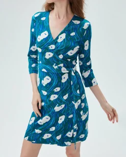 New Diane von Furstenberg Julian Silk Jersey Wrap Dress