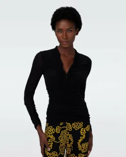 Sale Diane von Furstenberg Julie Mesh Top