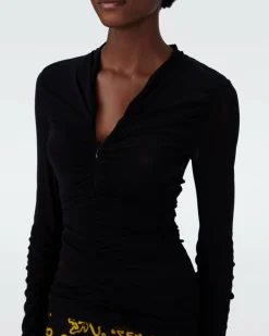 Sale Diane von Furstenberg Julie Mesh Top