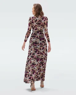 New Diane von Furstenberg Kassia Mesh Dress