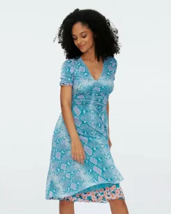 Sale Diane von Furstenberg Koren Reversible Mesh Dress