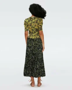 Online Diane von Furstenberg Louis Reversible Mesh Skirt