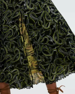 Online Diane von Furstenberg Louis Reversible Mesh Skirt