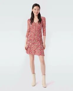 Hot Diane von Furstenberg Marcelle Pleated Mesh Dress