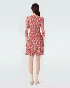 Hot Diane von Furstenberg Marcelle Pleated Mesh Dress