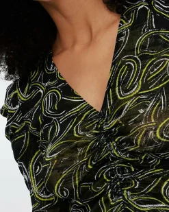 Clearance Diane von Furstenberg Melisse Reversible Mesh Top