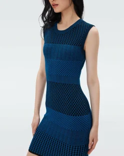 New Diane von Furstenberg Mylo Knit Jacquard Dress