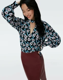 New Diane von Furstenberg Olive Top
