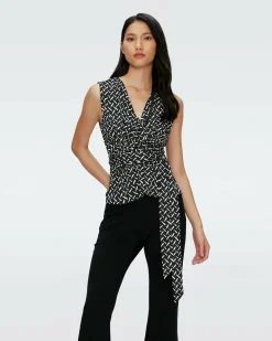 Sale Diane von Furstenberg Rachael Wrap Top