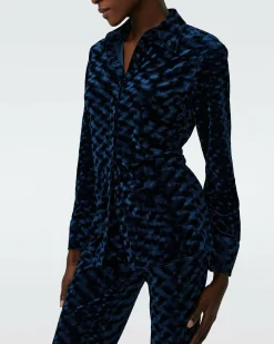 Online Diane von Furstenberg Soluck Velvet Top